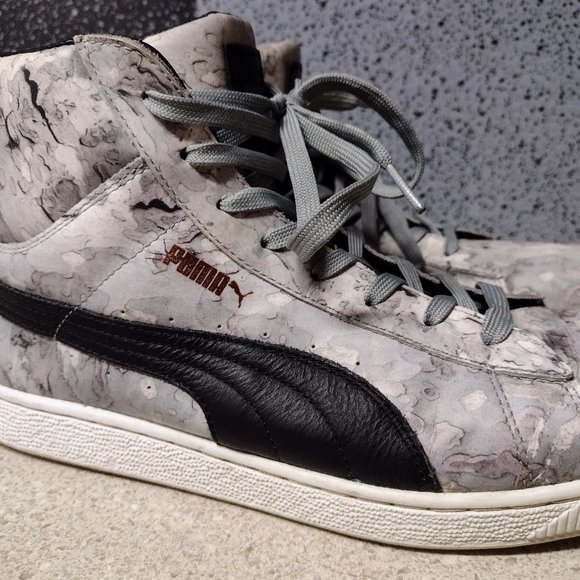 PUMA LEATHER BASKET CAMO - Picture 1 of 8